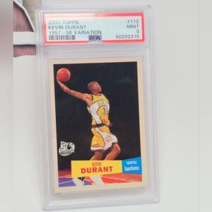 2007 Topps Kevin Durant #112 PSA 9 – 1957–58 Variation NBA Card
